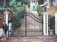 圖片關鍵詞 歐式小區鐵藝大門效果圖