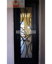 Wrought iron entrance doors