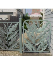 Small wrought iron courtyard gates