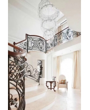 Iron art stair handrails