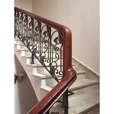 Iron art stair handrails